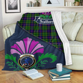 Forsyth Tartan Crest Premium Blanket - Thistle Style